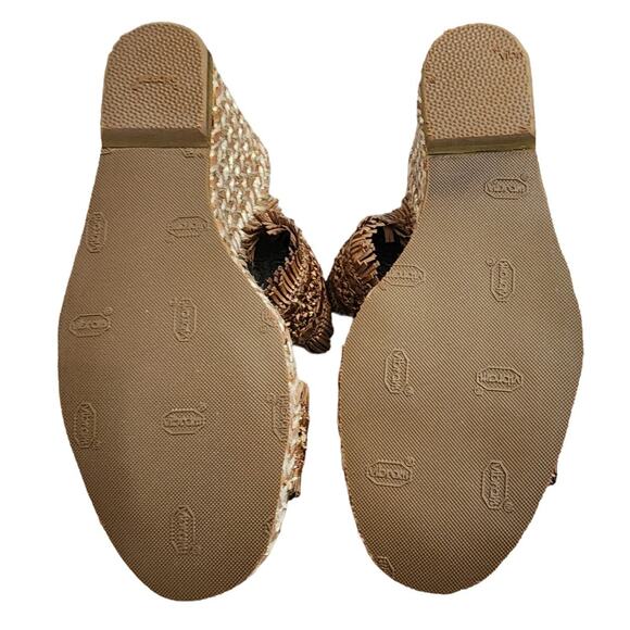 Vince Camuto Brown Espadrille Wedge Sandals, Size 7.5M - Picture 6 of 7